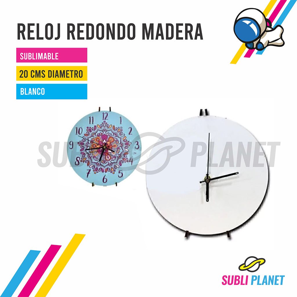 relojmaderaredondo RELOJ REDONDO MADERA - Imagen 1