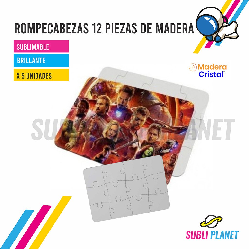 rompecabezas12piezas ROMPECABEZA 12P 20x14 MADERA - Imagen 1
