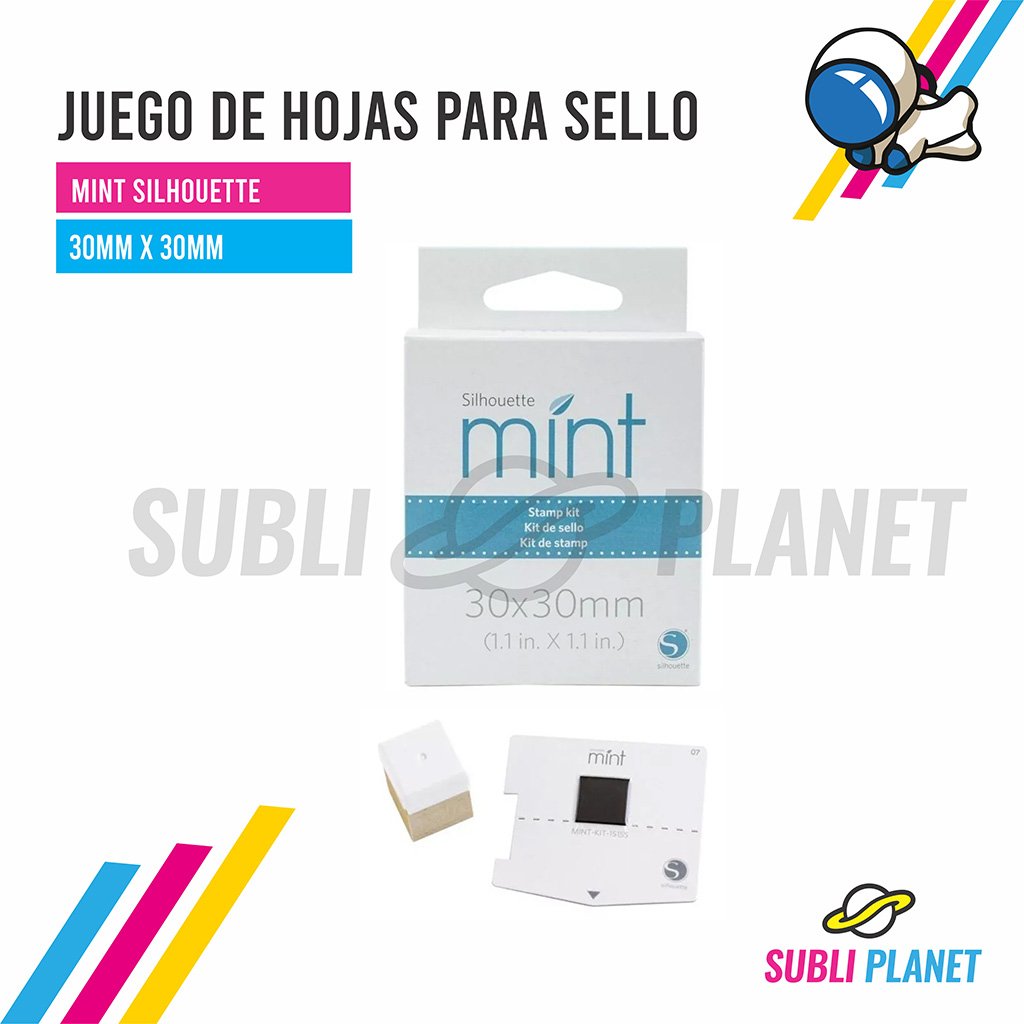 sellomint30x30 JUEGO DE HOJAS PARA SELLOS 30MM X 30MM - Imagen 1