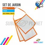SET DE JARDIN NARANJA