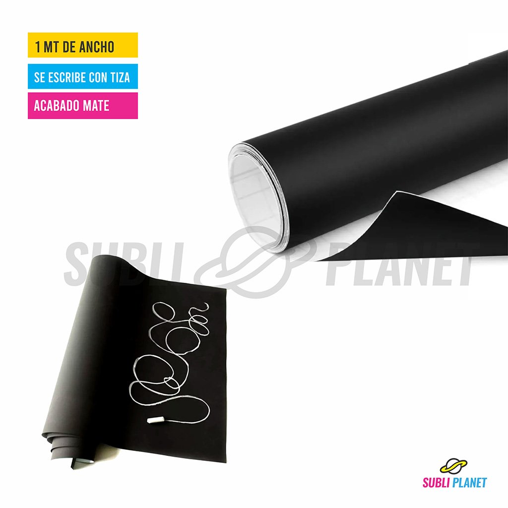 svinilopizarra VINILO TIPO PIZARRA NEGRO 1mt - Imagen 1