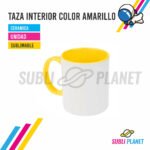 TAZA CERAMICA AMARILLA