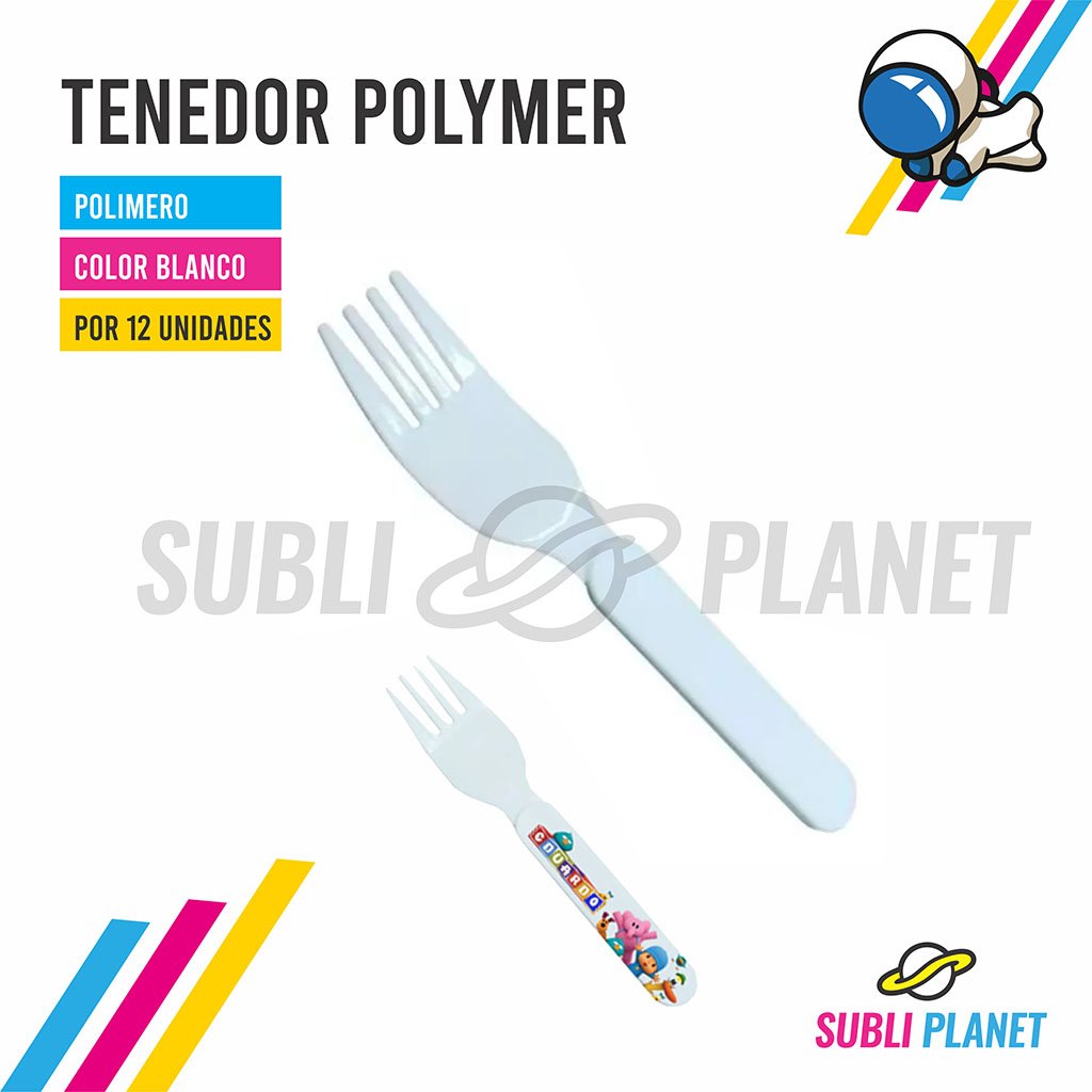 tenedorpolymer TENEDOR SUBLIMABLE - Imagen 1