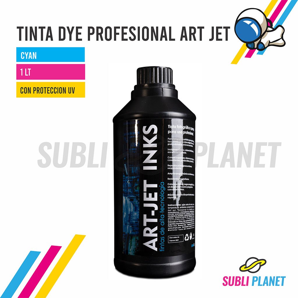 tintadyeartjetcyan1l TINTA PROFESIONAL CYAN - Imagen 1