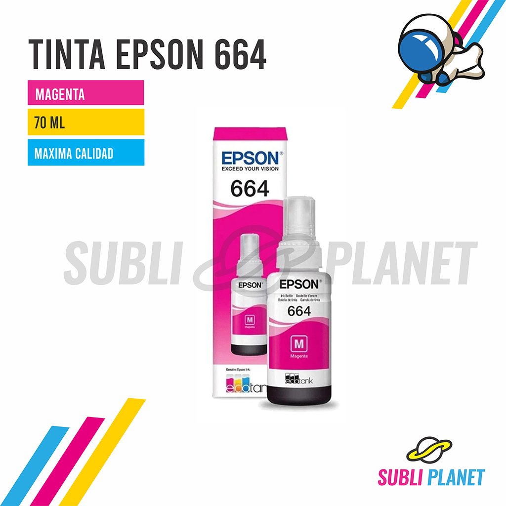 tintaepson644magenta TINTA 664 EPSON MAGENTA - Imagen 1