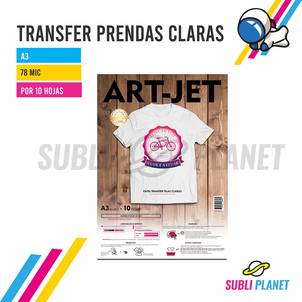 transferA3clarartjet TRANSFER ROPA CLARA A3 x10h - Imagen 1