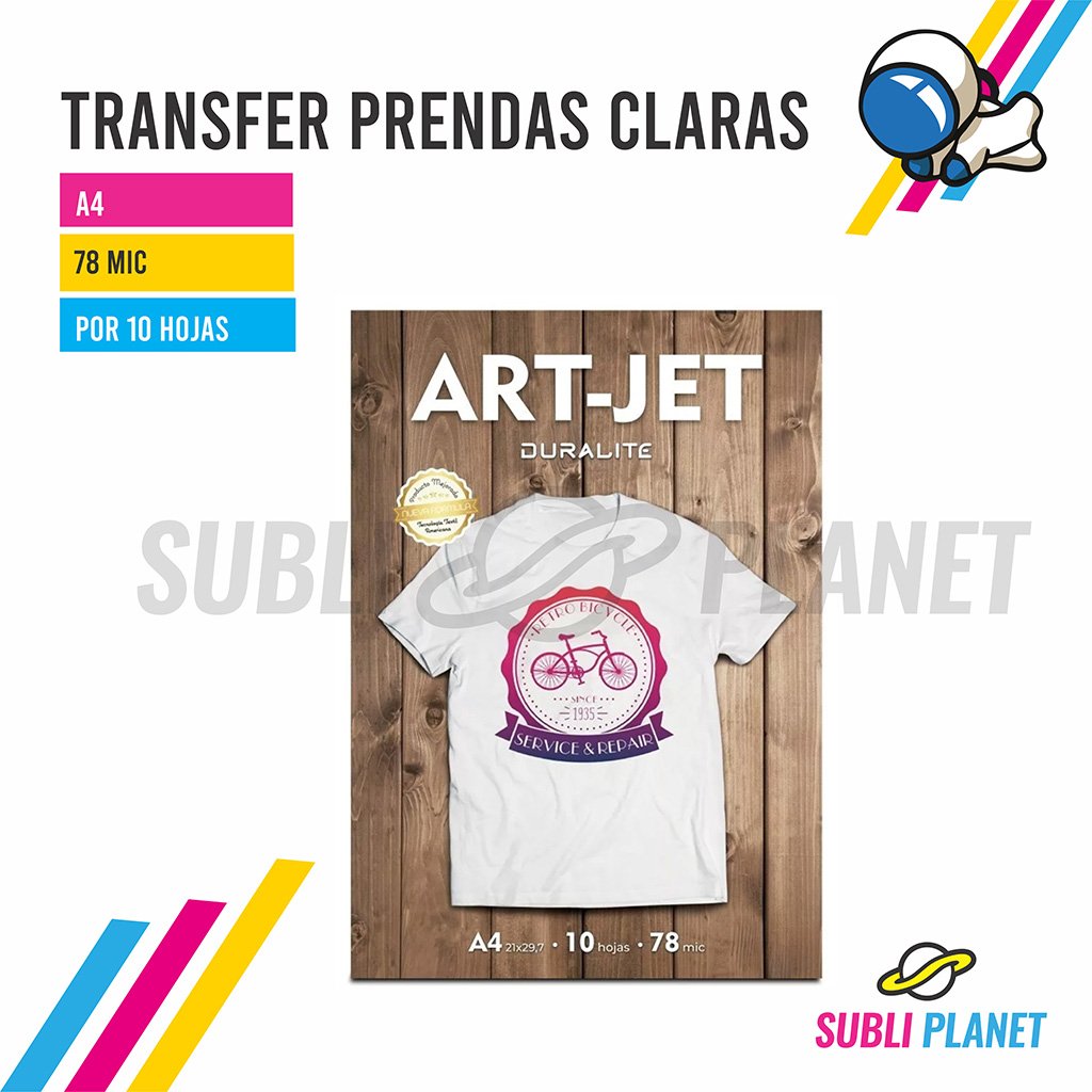 transferopaclaraA4 TRANSFER ROPA CLARA A4 x10h - Imagen 1