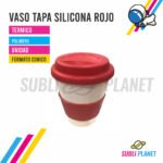 VASO SILICONA ROJO