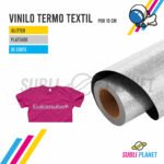 VINILO TERMO GLITTER PLATEADO