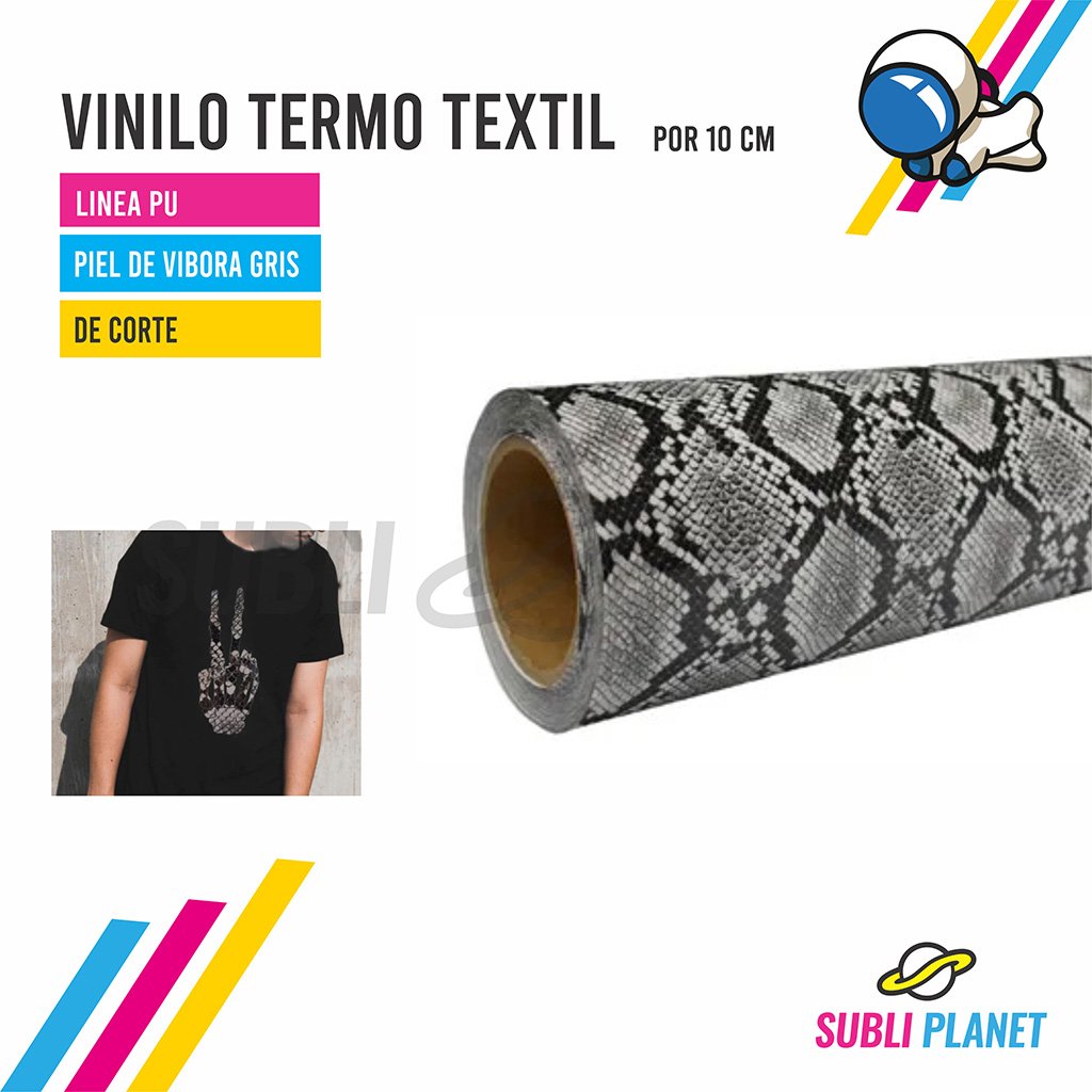 vinilopileviboragris VINILO TERMO PIEL VIBORA GRIS - Imagen 1