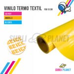 VINILO TERMO 3D PUFF AMARILLO