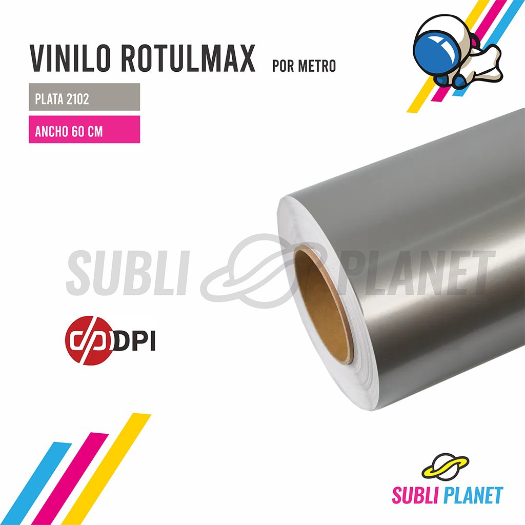 vinrotulmaxplata2102 VINILO POLIESTER PLATA - Imagen 1