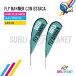 FLY BANNER CON ESTACA 3,30 x 0,90