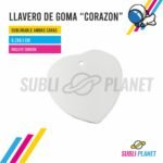 LLAVERO DE GOMA CORAZON
