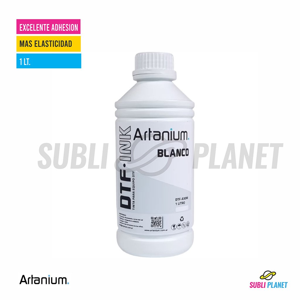 stintadtftextilartaniumblanca1lt TINTA DTF TEXTIL BLANCA 1LT - Imagen 1